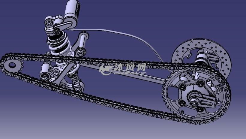 电动车车链 - 零部件模型图纸 - 沐风网